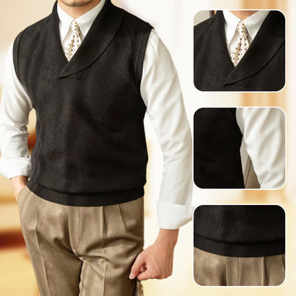 🎅Weihnachtsverkauf - 49 % RABATT🎅 Elegante Strickweste im Slim Fit für Herren