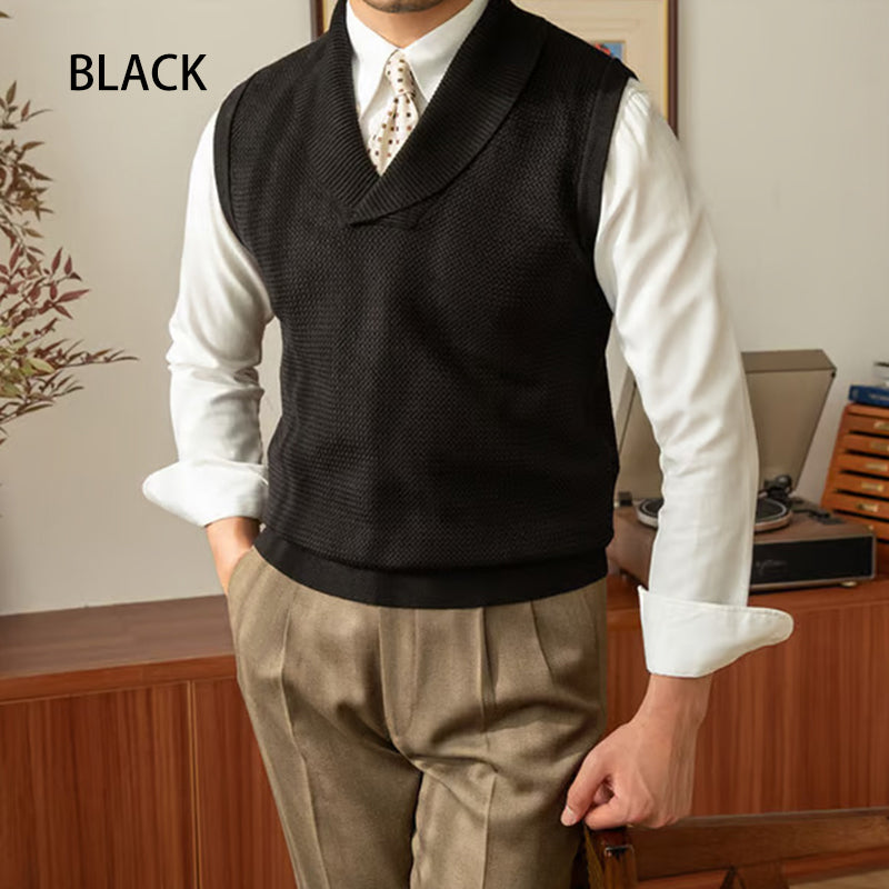 🎅Weihnachtsverkauf - 49 % RABATT🎅 Elegante Strickweste im Slim Fit für Herren