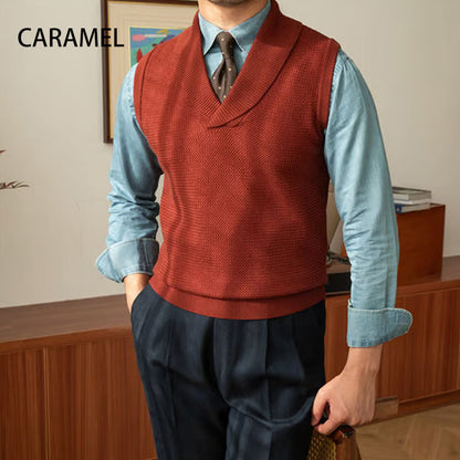 🎅Weihnachtsverkauf - 49 % RABATT🎅 Elegante Strickweste im Slim Fit für Herren