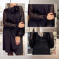 ✨Pailletten-Patchwork-Krawattenkleid für Frauen
