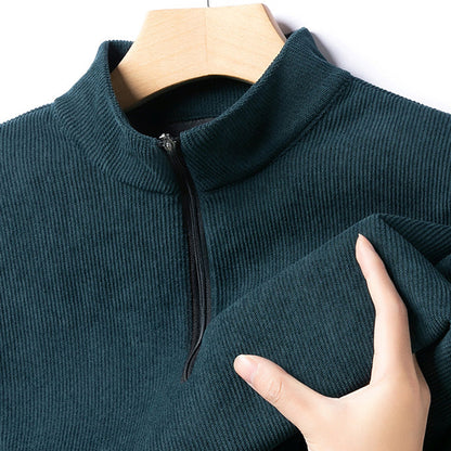 🔥49% Rabatt auf Weihnachtsangebote🔥Herrenpullover mit Viertelreißverschluss und Plüschfutter