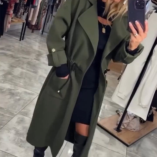 🥼Eleganter langer Trenchcoat für Damen