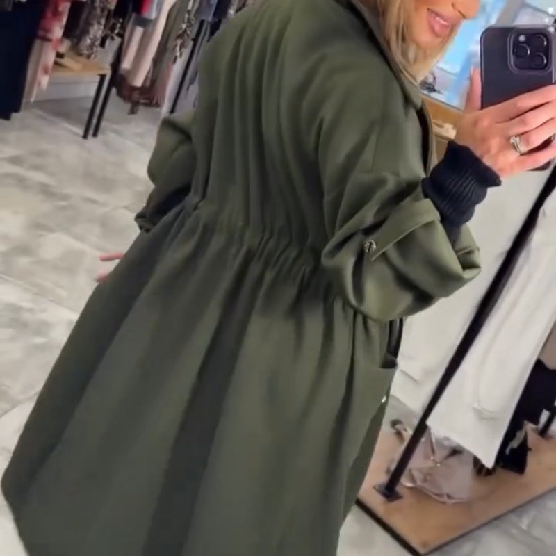 🥼Eleganter langer Trenchcoat für Damen