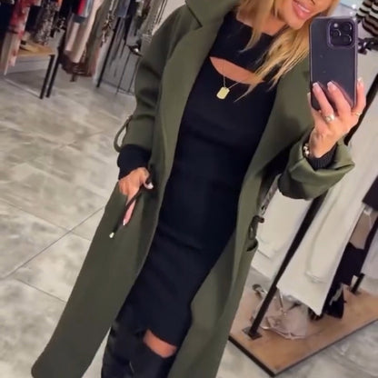 🥼Eleganter langer Trenchcoat für Damen