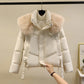 🧥Warme Damen-Kurzjacke mit durchgehendem Reißverschluss und Puffkragen❄️