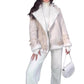 🧥✨Lederjacke mit Lammfellimitat für Frauen