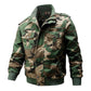 💥Außergewöhnlich hochwertige Herren-Militärjacke mit Stehkragen und Reißverschluss