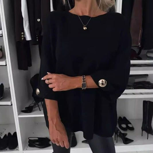 👚HEISSER VERKAUF 49%  - Klassisches, einfarbiges Strickoberteil für Damen