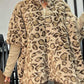 💖Damen-Kunstpelzjacke mit Leopardenmuster