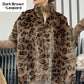 💖Damen-Kunstpelzjacke mit Leopardenmuster