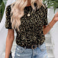 Stylisches Damen T-Shirt mit Rundhalsausschnitt und Pailletten