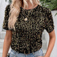 Stylisches Damen T-Shirt mit Rundhalsausschnitt und Pailletten