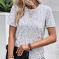 Stylisches Damen T-Shirt mit Rundhalsausschnitt und Pailletten