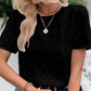 Stylisches Damen T-Shirt mit Rundhalsausschnitt und Pailletten