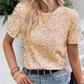 Stylisches Damen T-Shirt mit Rundhalsausschnitt und Pailletten