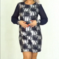 🍃Elegantes Kleid mit Rundhalsausschnitt und langen Ärmeln✨
