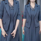 🛍️Modisches 2-teiliges Set aus Blazer und ärmellosem Kleid für Damen