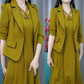 🛍️Modisches 2-teiliges Set aus Blazer und ärmellosem Kleid für Damen