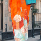 🔥NEUER ANGEBOT 2025 - 49% RABATT🔥Langes, lockeres Kleid mit Blumenmuster und halblangen Ärmeln