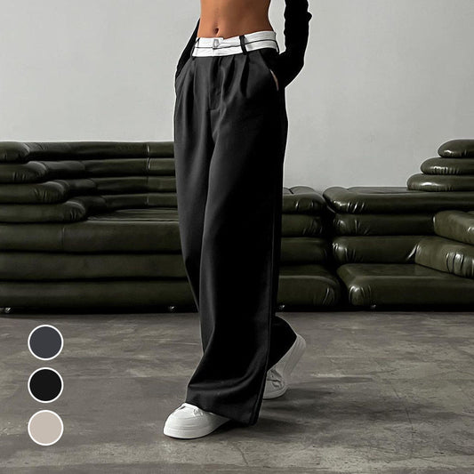 Weite Hose mit hoher Taille für Damen