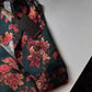 Zweiteiliges Pyjama-Set mit langärmeligem Blumenmuster für Damen, Oberteil und Hose