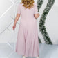 Maximal 49% Rabatt!🏆Kleid Set in großen Größen mit besticktem Überwurf