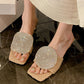 Sandalen mit quadratischem, rundem Absatz