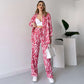 🌸Neu im Frühling!🌸 Schickes Damen-Set aus Hemd und Hose mit Zebra-Print