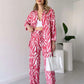 🌸Neu im Frühling!🌸 Schickes Damen-Set aus Hemd und Hose mit Zebra-Print