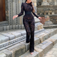 🔥Sexy Jumpsuit mit Spitzenprint für Damen