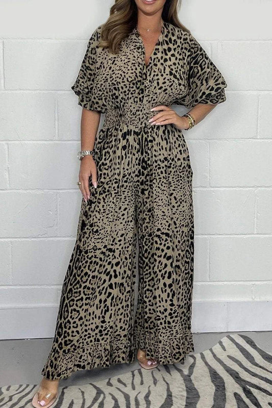 🔥🐆49% RABATT👗Leopardenmuster locker zusammen