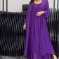 👗✨2-teiliges Set aus fließendem Kleid und Strickjacke