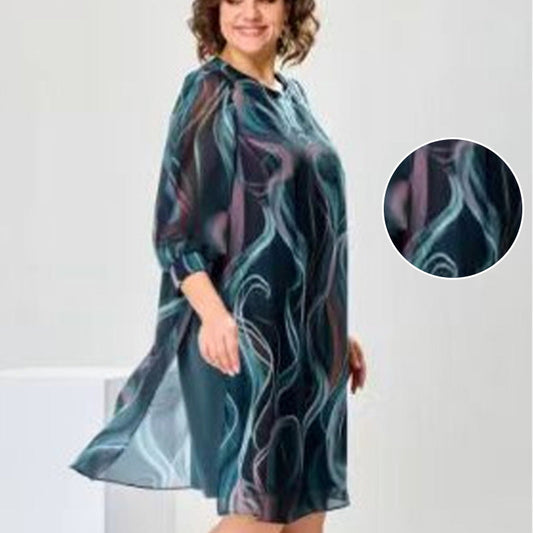 🔥Heißer Verkauf🔥Modisches, atmungsaktives, lockeres Damenkleid