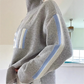 🌈49% Rabatt - Gemütlicher Rollkragenpullover mit Buchstabenmuster für Damen🌟