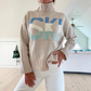 🌈49% Rabatt - Gemütlicher Rollkragenpullover mit Buchstabenmuster für Damen🌟