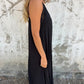 🌸Frühlingsangebote💐 Elegantes Maxikleid mit Spitzenbesatz und V-Ausschnitt und Spaghettiträgern für Damen