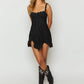 Ärmelloses Mini-Camisole-Kleid aus Spitze für Damen