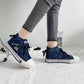 Damen Cowboy High-Top Canvas Schuhe