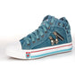 Damen Cowboy High-Top Canvas Schuhe