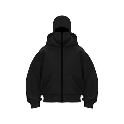 Ninja-Kapuzenpullover mit Reißverschluss für Männer und Frauen