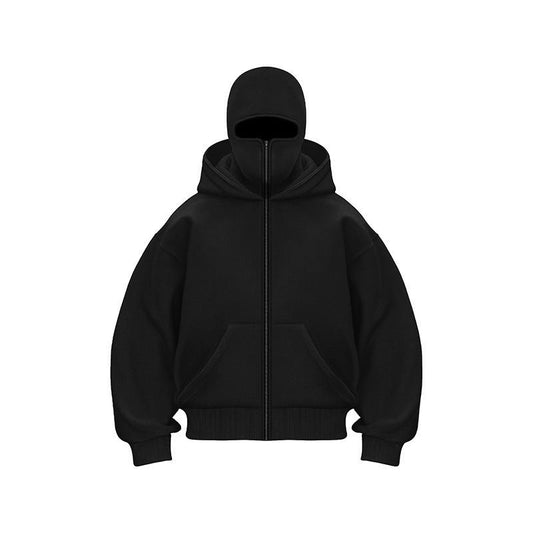 Ninja-Kapuzenpullover mit Reißverschluss für Männer und Frauen