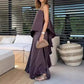 👗Sexy trägerloses Kleid mit asymmetrischem Saum ✨