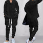 💥Heute angekommen – 49%💥 2-teiliges Herren-Set aus Baggy-Sweatshirt mit V-Ausschnitt und Jogginghose