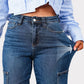 👖49% Rabatt!🏆High Rise Cargo Wide-Leg Stretch-Jeans für Damen