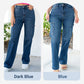 👖49% Rabatt!🏆High Rise Cargo Wide-Leg Stretch-Jeans für Damen