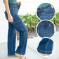 👖49% Rabatt!🏆High Rise Cargo Wide-Leg Stretch-Jeans für Damen