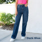 👖49% Rabatt!🏆High Rise Cargo Wide-Leg Stretch-Jeans für Damen