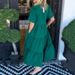Elegantes Stufen-Maxikleid für Damen