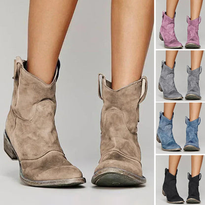 ⏳Begrenzte Zeit 49% Rabatt💥Bequeme Damenstiefeletten aus synthetischem Wildleder