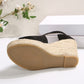 Damen-Sandalen mit Plateau und Schnallenriemen